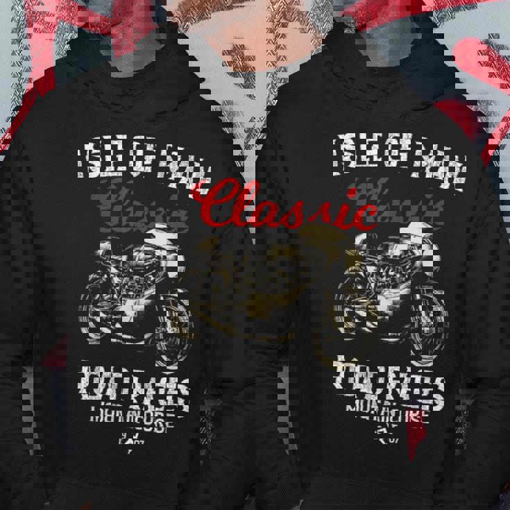 レトロマン島ttレースヴィンテージバイクレース パーカー 面白い贈り物