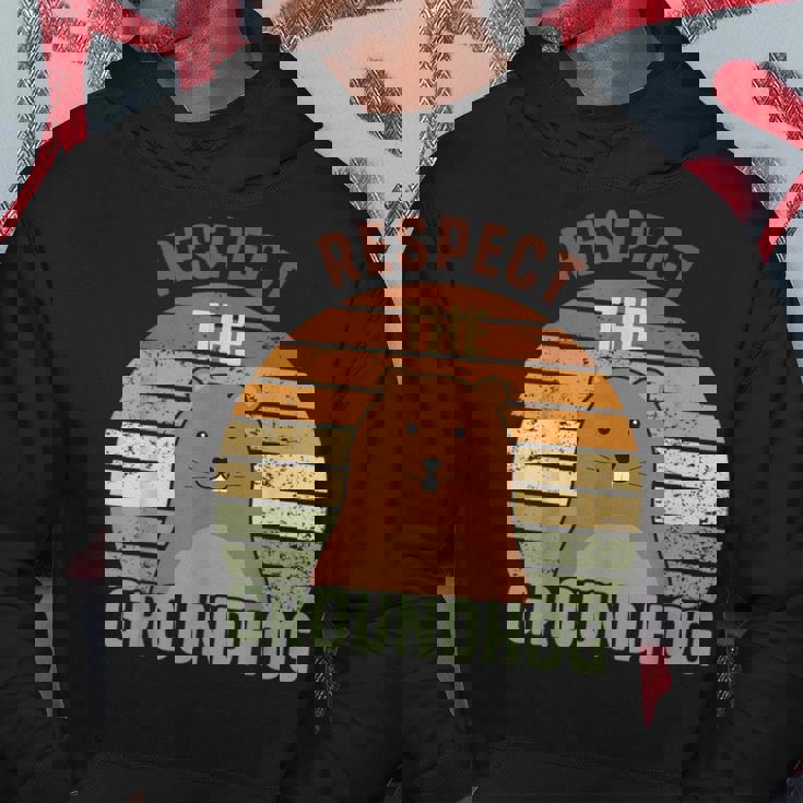 レトロリスペクトザグラウンドホッグハッピーグラウンドホッグデー2025 パーカー 面白い贈り物