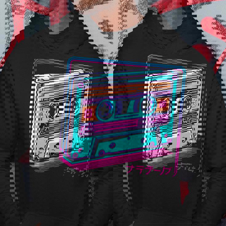 レトロヴェイパーウェイブカセット ロフィ アニメ 日本の美学 パーカー 面白い贈り物