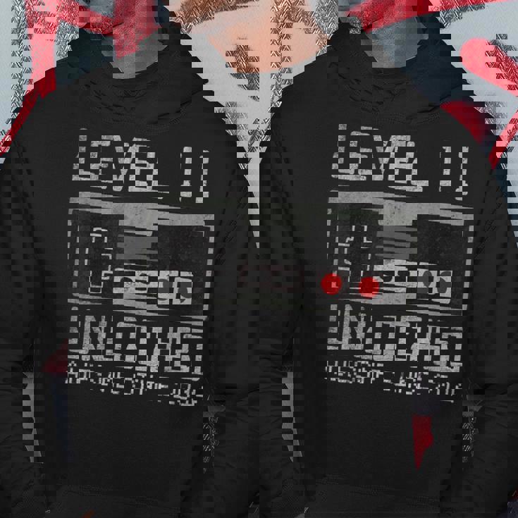 レベル 11 ロック解除 11歳の誕生日 11歳 ビデオゲーマー 男の子 パーカー 面白い贈り物