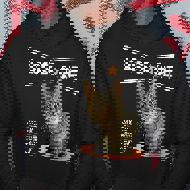 ロックオンなねこ 狙う猫 Cat パーカー 面白い贈り物