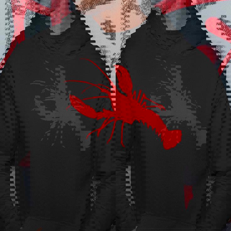 ロブスターレッドシルエット パーカー 面白い贈り物