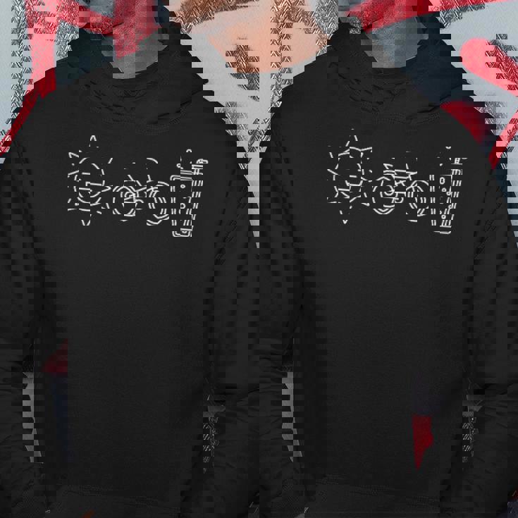 ロードバイク ラインアート 自転車 サイクリング バイカー サイクリスト パーカー 面白い贈り物