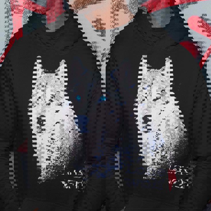 ローンウルフ 森 山 野生 野生動物 雪 オオカミ パーカー 面白い贈り物