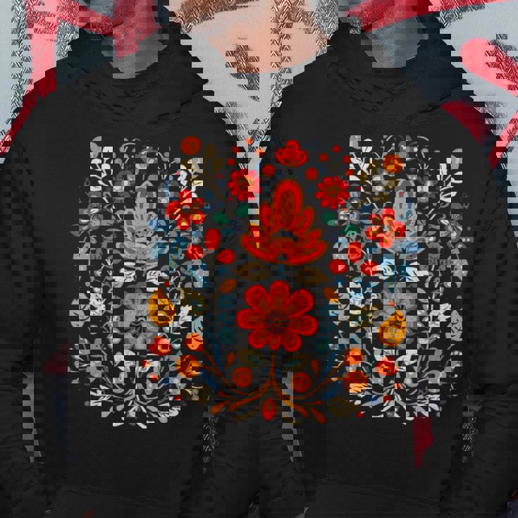 ヴィシヴァンカ キリル文字刺繍 国民的 民族的 花 異教の パーカー 面白い贈り物