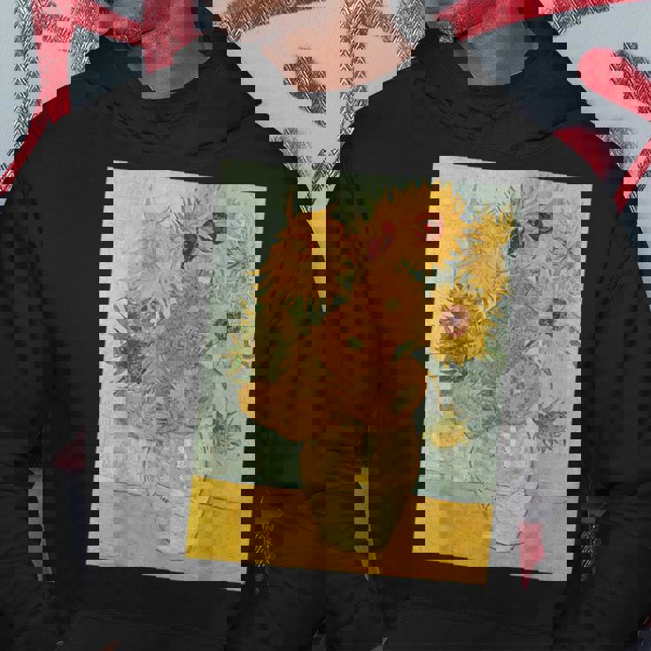 ヴィンセント・ヴァン・ゴッホのひまわり パーカー 面白い贈り物