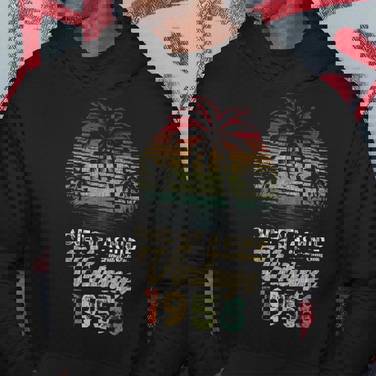 ヴィンテージ 1958年 誕生日 67歳 ヤシの木 レトロ パーカー 面白い贈り物