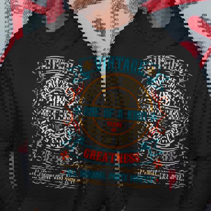 ヴィンテージ 1959 男性用 レトロ 面白い 1959 誕生日 パーカー 面白い贈り物