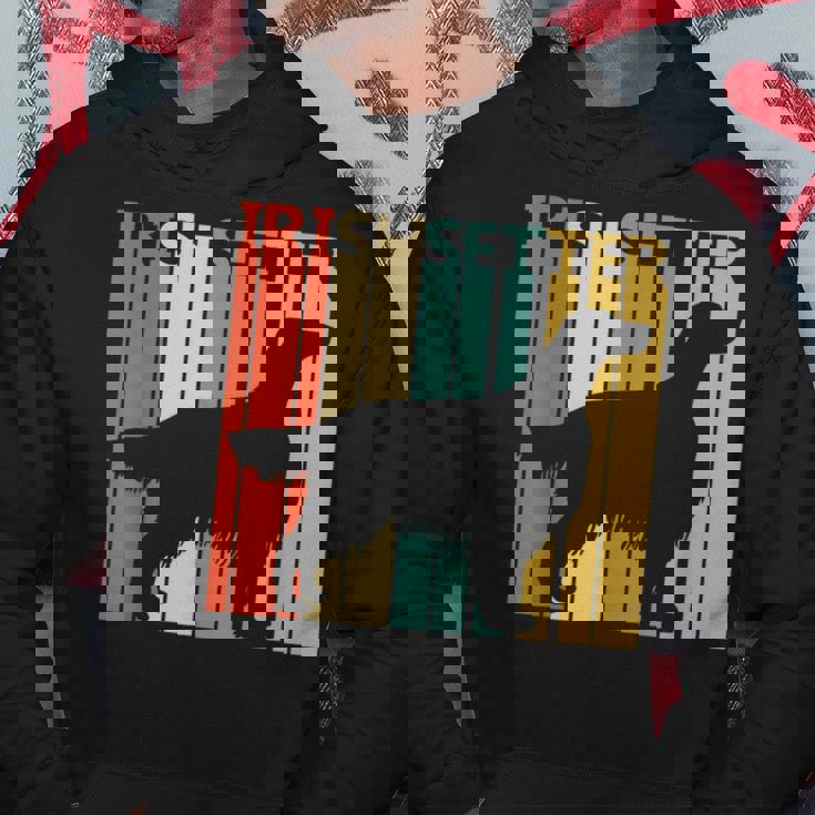 ヴィンテージ アイリッシュセッター 犬の飼い主と恋人 パーカー 面白い贈り物