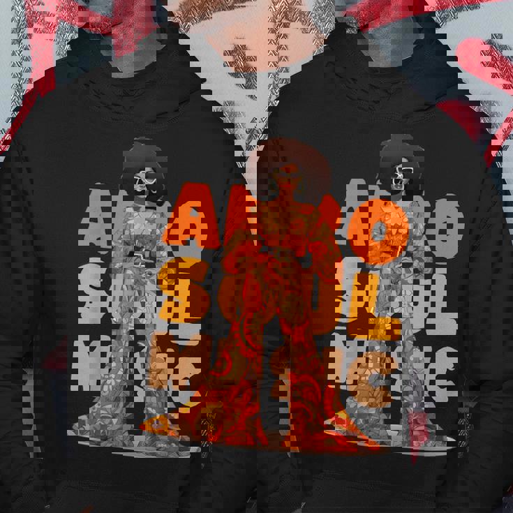 ヴィンテージ アフロ ソウル ミュージック グルービー ブラック クイーン メラニン パーカー 面白い贈り物