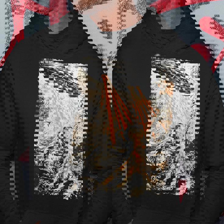 ヴィンテージ タコ Ufo Uap エイリアン タコ タコ パーカー 面白い贈り物