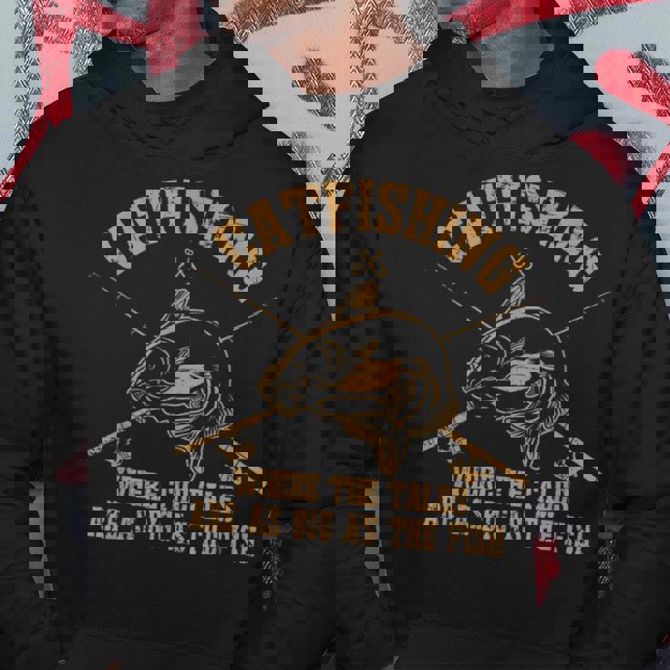 ヴィンテージ ナマズ 面白い ナマズ 釣り フィッシング フィッシャーマン パーカー 面白い贈り物