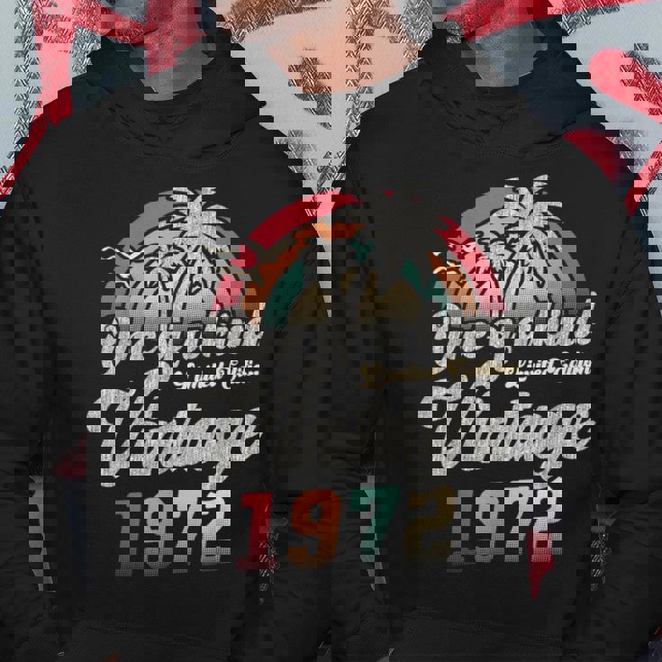 ヴィンテージ1972バースデー53年パームツリー レトロ パーカー 面白い贈り物