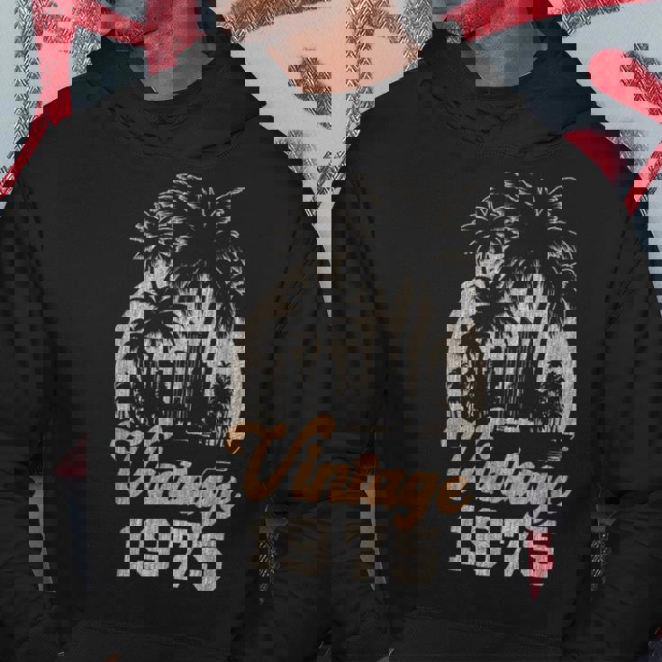 ヴィンテージ1975 パームツリー 50歳の誕生日 パーカー 面白い贈り物