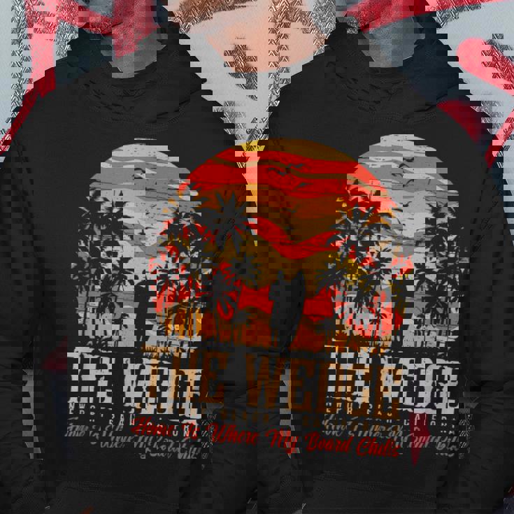 ヴィンテージウェッジバッジサーファーレトロサーファーバイブ パーカー 面白い贈り物