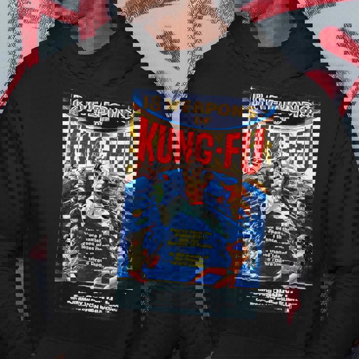 ヴィンテージカンフー格闘技 映画レトロギフト パーカー 面白い贈り物