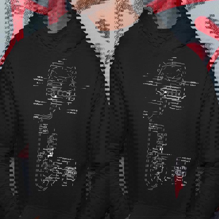 ヴィンテージゲーム図表 ビデオゲームコンソール レトロチャート ギフト パーカー 面白い贈り物