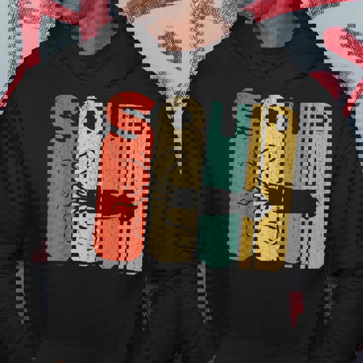 ヴィンテージスタイル イカシルエット 面白いイカシャツ パーカー 面白い贈り物