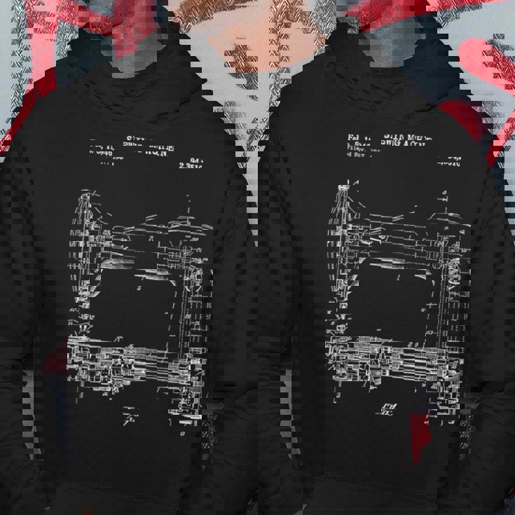 ヴィンテージミシンブループリントシャツ ニットキルティング パーカー 面白い贈り物