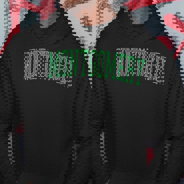 ヴィンテージモンゴメリーilアンティーク調グリーンバーシティスタイル パーカー 面白い贈り物