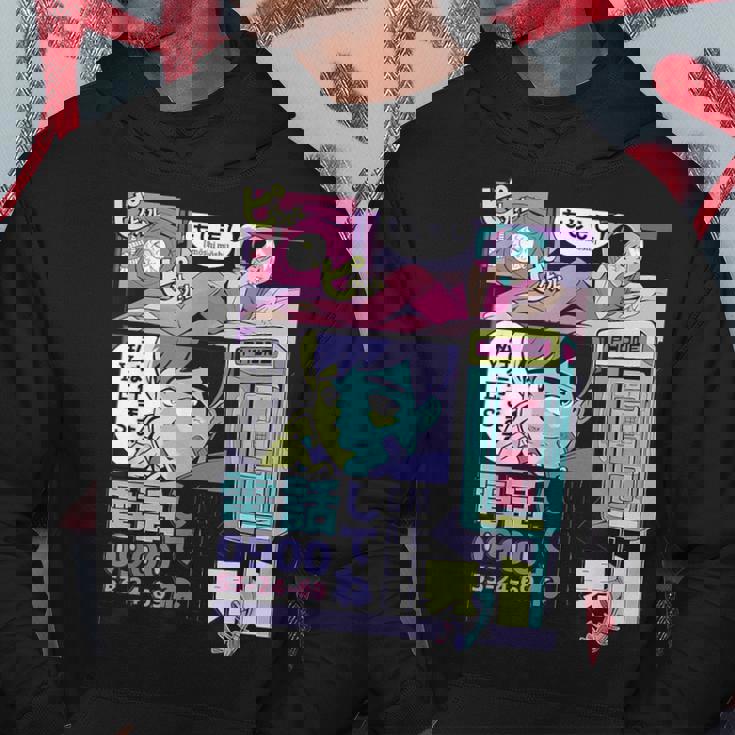 ヴィンテージ・アニメ・スタイル ミッドナイト・ジャパン・マンガ パーカー 面白い贈り物