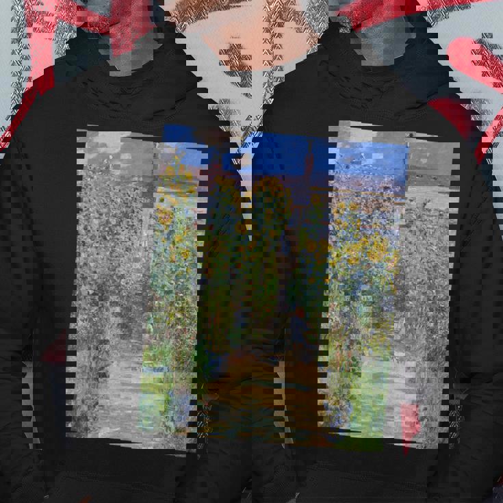 ヴェトゥイユの画家の庭／クロード・モネ（ビッグプリント）【世界の名画】Claude Monet 美術館アート 油絵 パーカー 面白い贈り物