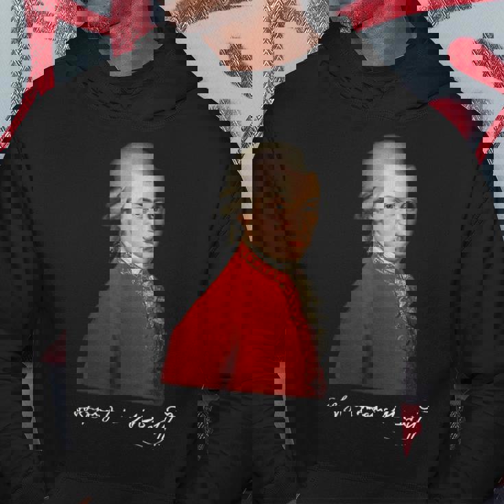 ヴォルフガング・アマデウス・モーツァルト 作曲家 シグネチャー クラシック音楽 パーカー 面白い贈り物