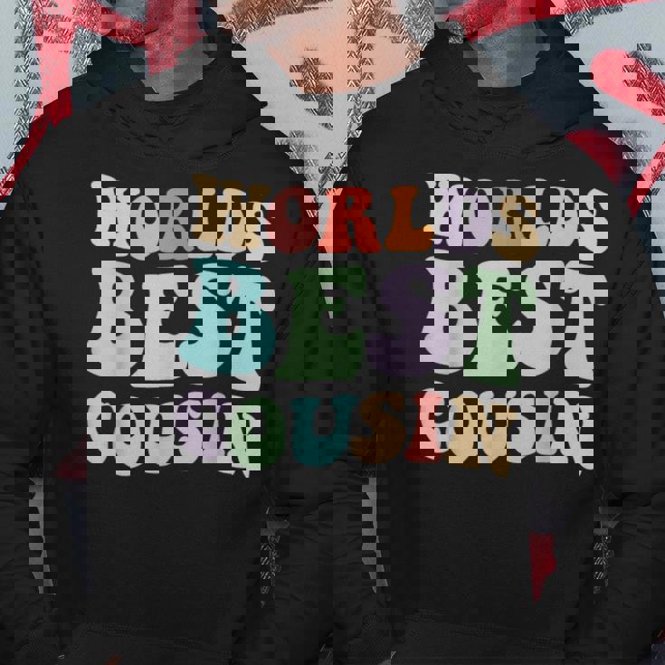 世界最高のいとこレトログラフィック – 楽しくカラフルないとこ パーカー 面白い贈り物