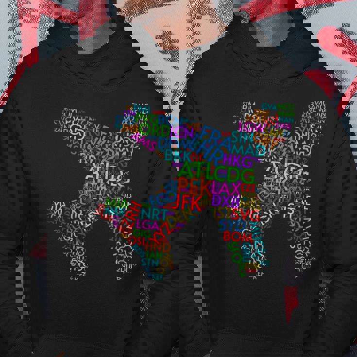 世界空港コード パーカー 面白い贈り物