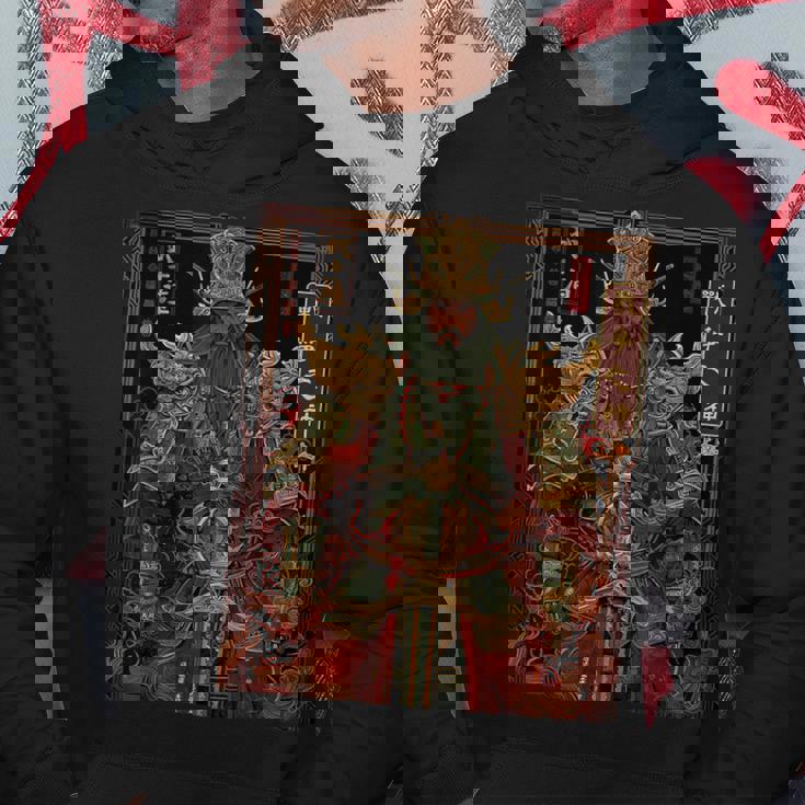 中国神主 関羽 神話 軍人 戦士 パーカー 面白い贈り物