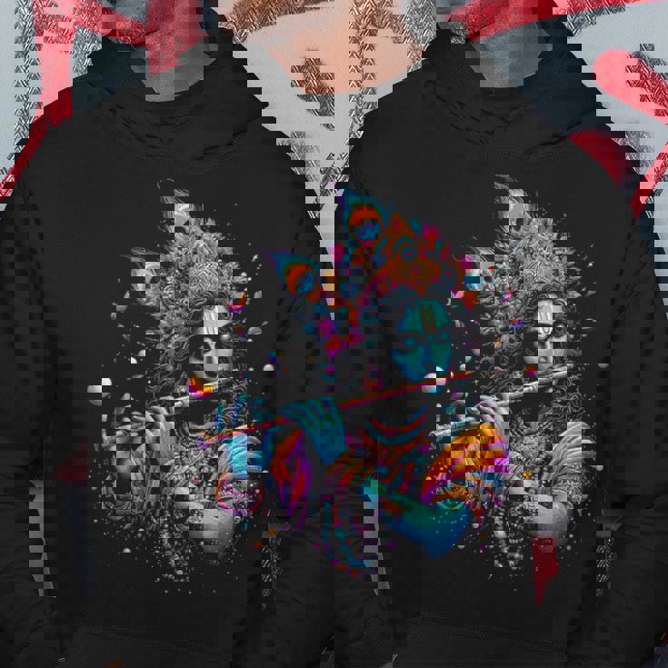 主シュリ クリシュナ ヒンドゥー教の神 主シュリ クリシュナ 恋人 信者 パーカー 面白い贈り物