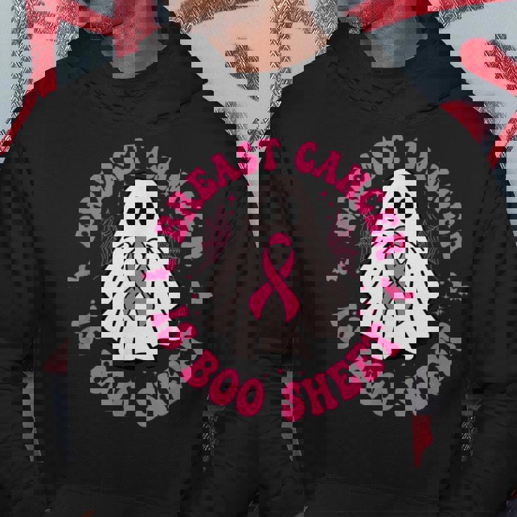 乳がんはブーシート ゴースト ピンクリボン ハロウィン パーカー 面白い贈り物