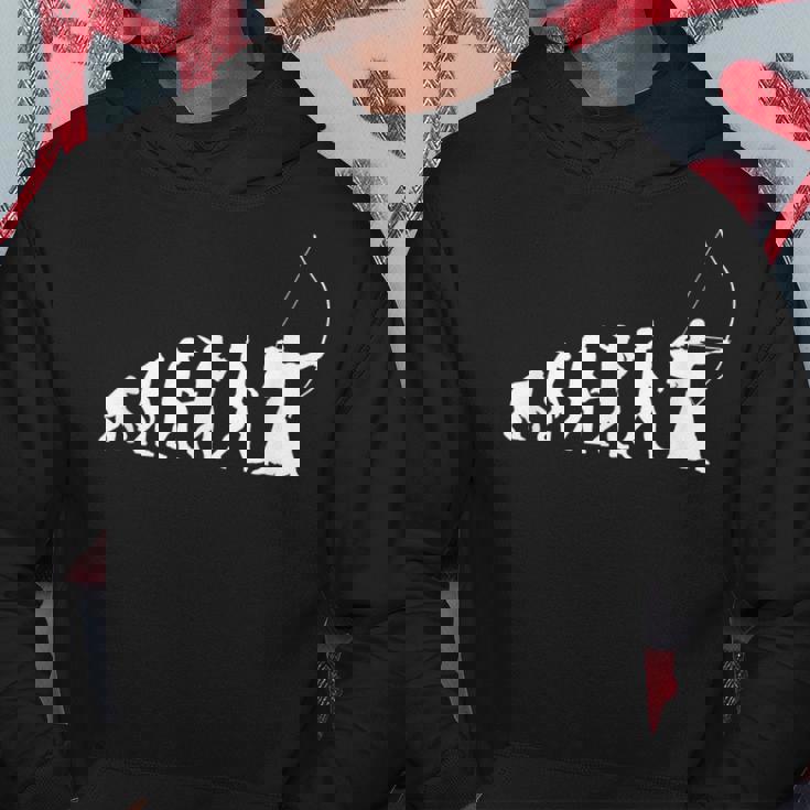 人類の進化 弓道 弓術 弓道好き 騎射 歩射 堂射 弓道部 弓道サークル 古武術 和弓 エボリューション パーカー 面白い贈り物