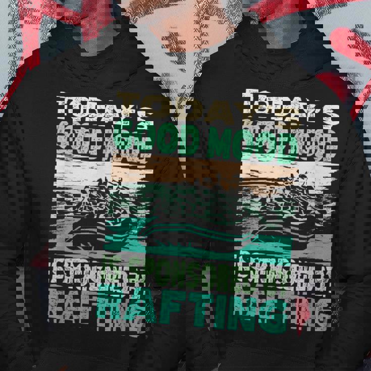 今日のいい気分はラフティングがスポンサー パーカー 面白い贈り物