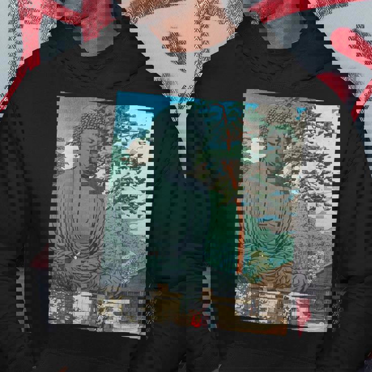 仏 大仏像 仏教 禅 瞑想 パーカー 面白い贈り物