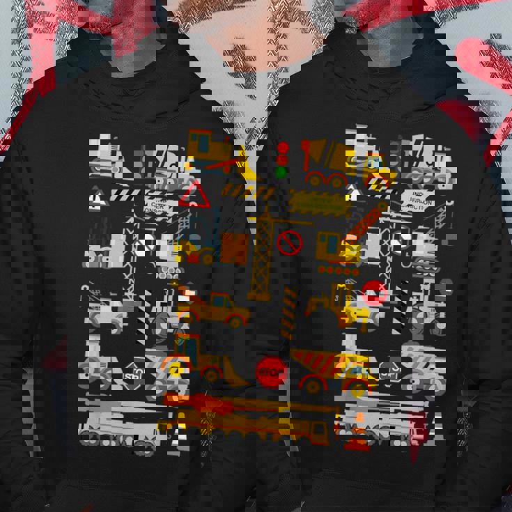 働く車 工事車両 面白いtシャツ イラスト かわいい キッズ 子供用 メンズ おもしろグッズ 子供 男の子 パーカー 面白い贈り物