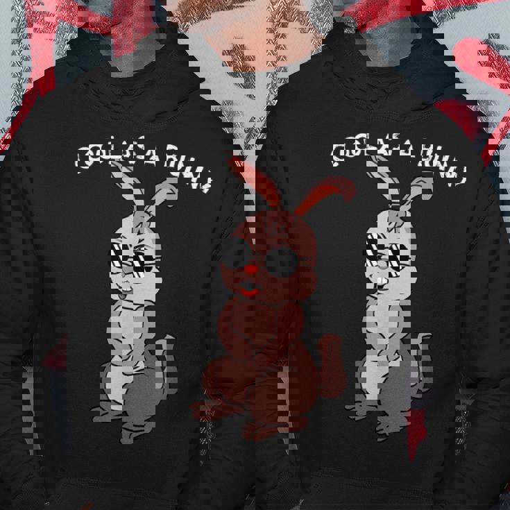 兎 ウサギ メガネ サングラスtay Cool Dog レトロ おもしろ かわいい イラスト パーカー 面白い贈り物