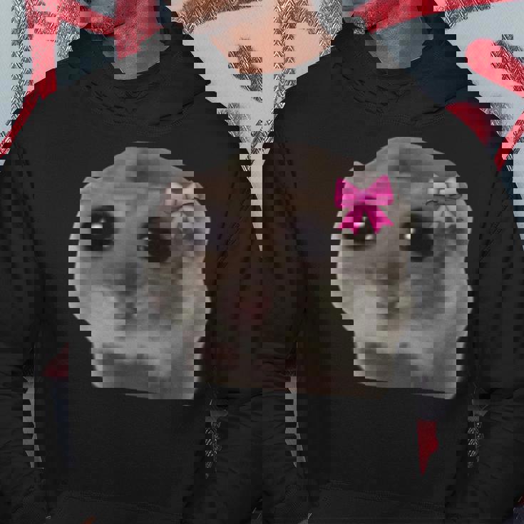 公式悲しいハムスターミーム パーカー 面白い贈り物