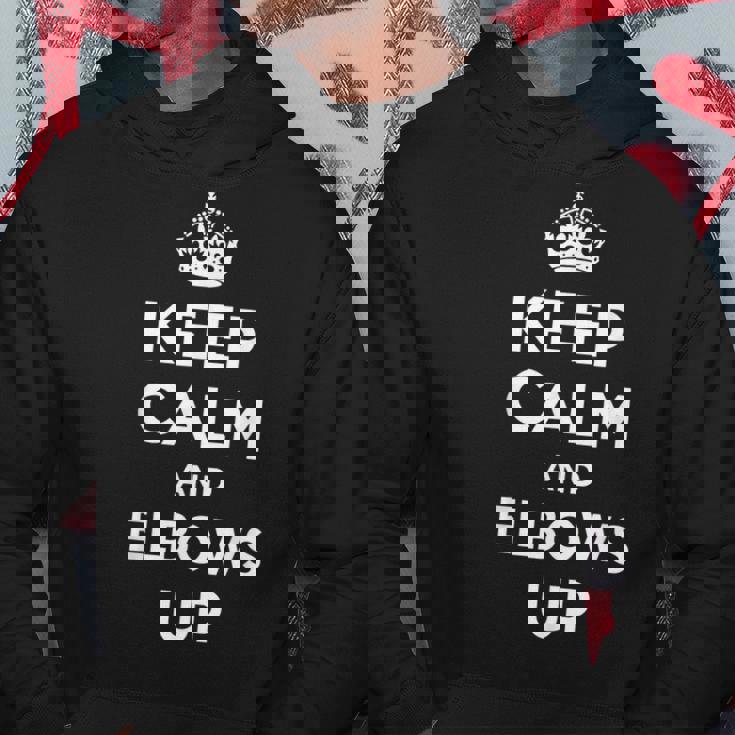 冷静さを保ち、ひじをかいてカナディアン・プラウド・ノース・ストロング・アンド・フリーに パーカー 面白い贈り物