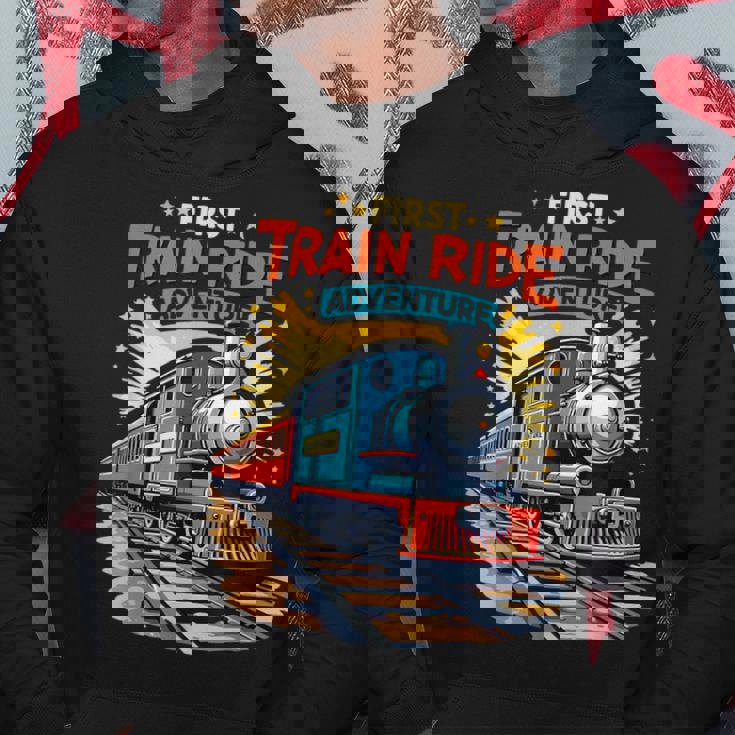 初電車 乗る 鉄道 アドベンチャー 風景 旅行 メモリーギア パーカー 面白い贈り物