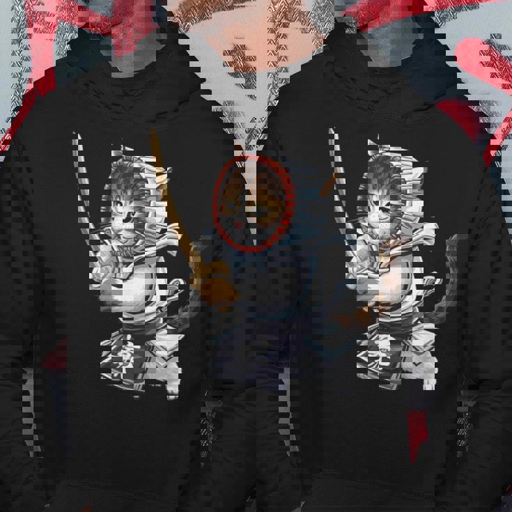 剣道ファイター 猫 面白 日本格闘技・猫好き パーカー 面白い贈り物