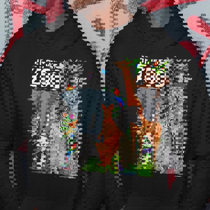 動物園動物 サファリパーティー 動物園サファリ動物園 パーカー 面白い贈り物