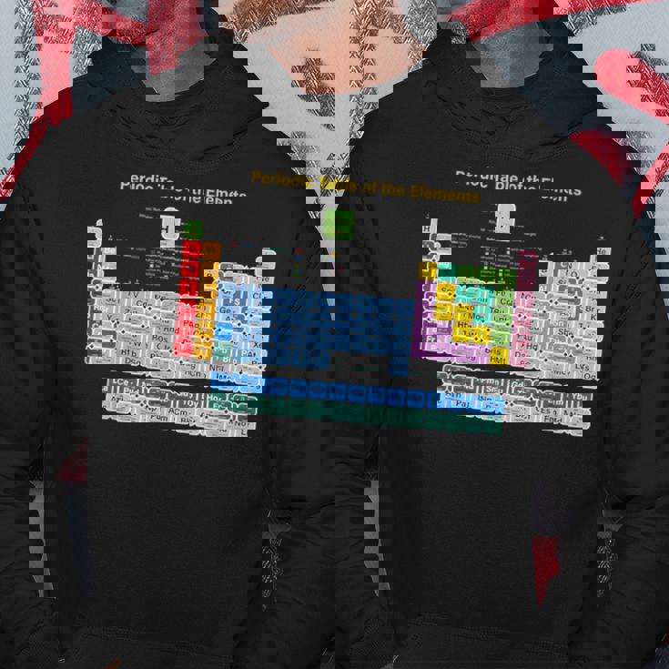 化学元素周期表 ノベルティ グラフィックデザイン パーカー 面白い贈り物