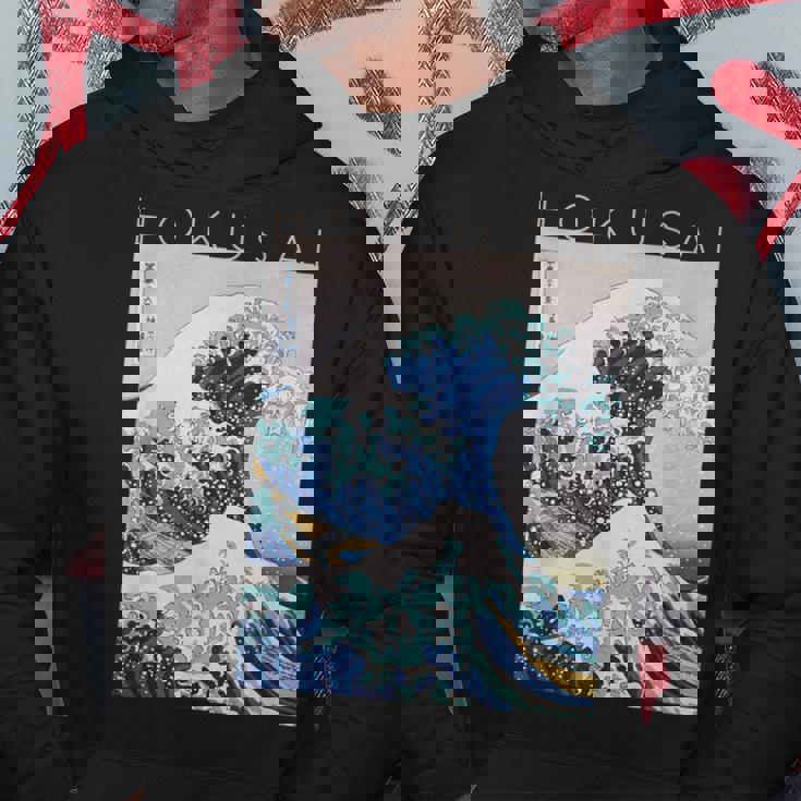 北斎 神奈川沖大波 アーティストのために パーカー 面白い贈り物