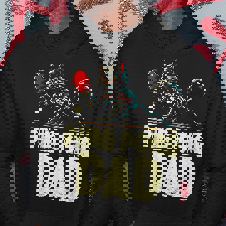 卓球 黒猫パパピンポン 黒猫ピンポン パーカー 面白い贈り物