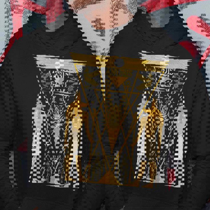 古代エジプトの神アヌビス ケメティックネーターアンプ パーカー 面白い贈り物