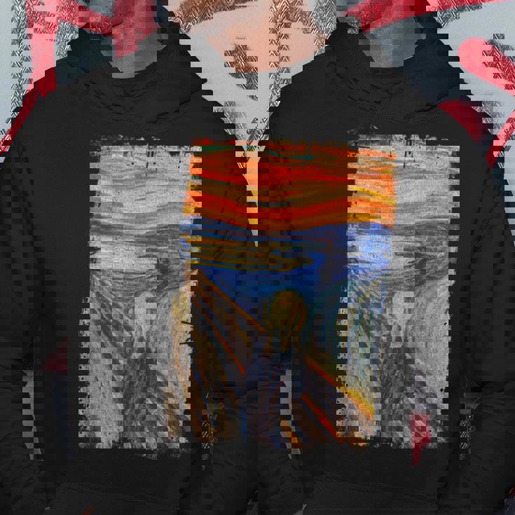 叫びの画家 ムンクの名画 パーカー 面白い贈り物