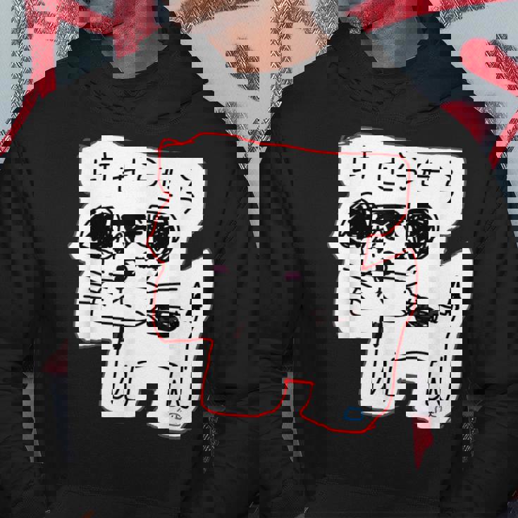 可愛い 癒される ジャックラッセルテリア 手書き ゆるい おもしろ 面白い 笑える 犬 日本語 個性的な けせらせら パーカー 面白い贈り物