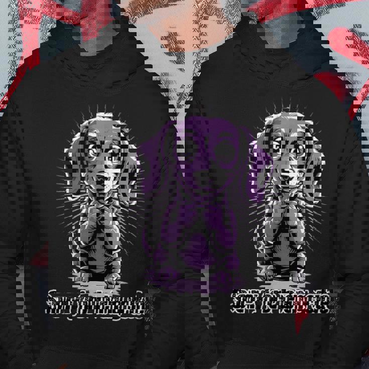 可愛くてごめん。ダックスフンドデザイン パーカー 面白い贈り物