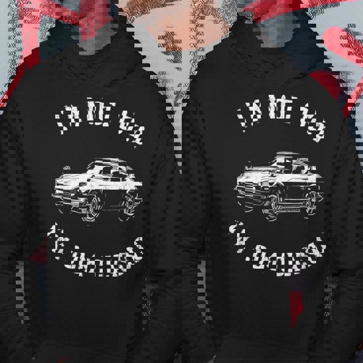 国産 Z 旧車 ヴィンテージカー クラシックカー スポーツカー レトロ ファン 車好き チーム クルー レース Jdm パーカー 面白い贈り物